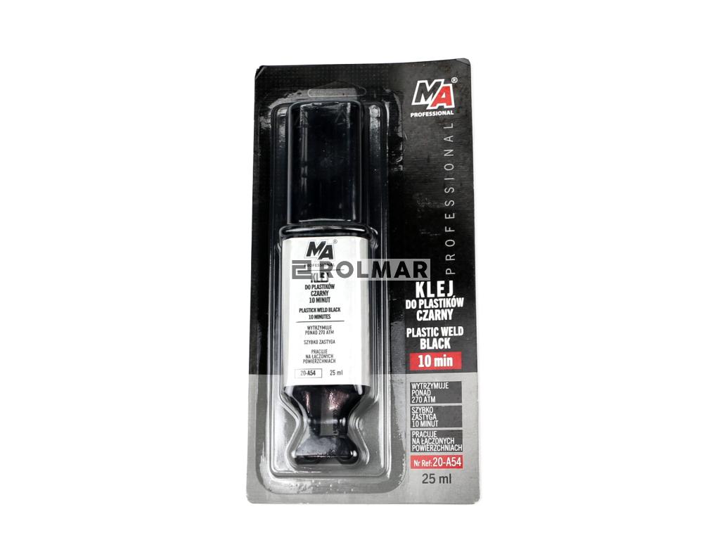 Klej do Plastików 10 Minut Czarny - Strzykawka 25ml MA PROFESSIONAL