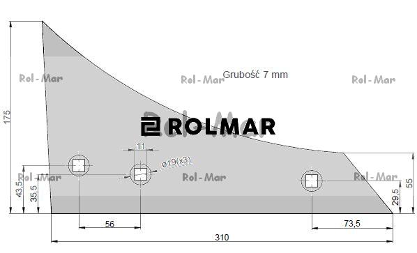 Pierś lewa WU Lemken Vulcan