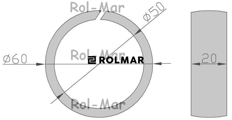Pierścień ślizgowy główki kosy AH168634 John Deere