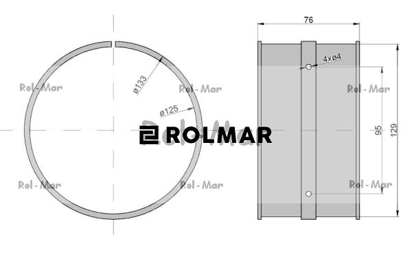 Ślizg plastikowy tuleja Claas