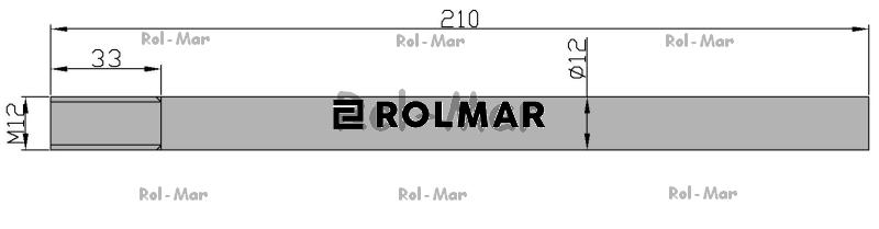 Palec ślimaka hederu 12mm dł. 210mm 676143.0 Claas