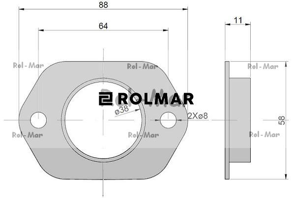 Osłona blaszana tulejki Claas