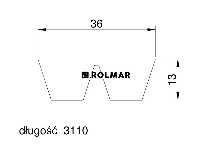 Pas klinowy Agro-Belt napędu jazdy 720866.0 Claas