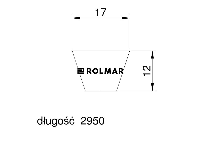 Pas klinowy HB2950 17X2950mm-3068mm Claas