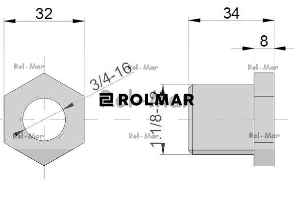 Nakrętka sworznia MF4