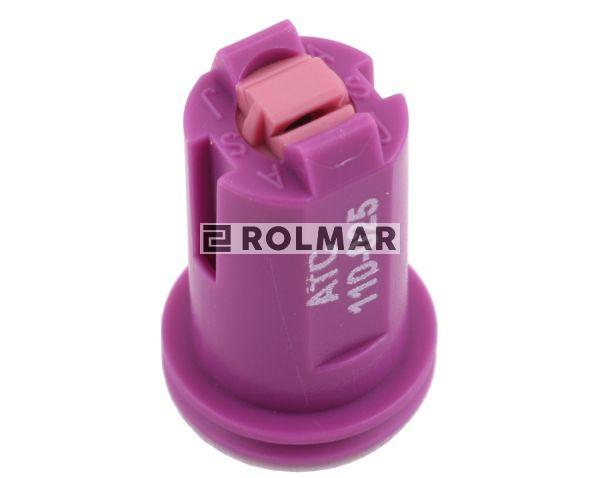 Rozpylacz dwustrumieniowy antyznoszeniowy wkładka ceramiczna fioletowy Dysza ATC ASJ ( sprzedawane po 20 )