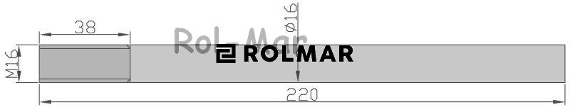 Palec ślimaka z uchwytem 16 x 265 mm AZ49886 John Deere