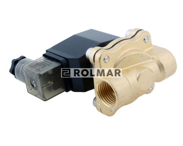 Elektrozawór 2N15 1/2" 230V AC NC (normalnie zamknięty) EPDM komplet z cewką i wtykiem