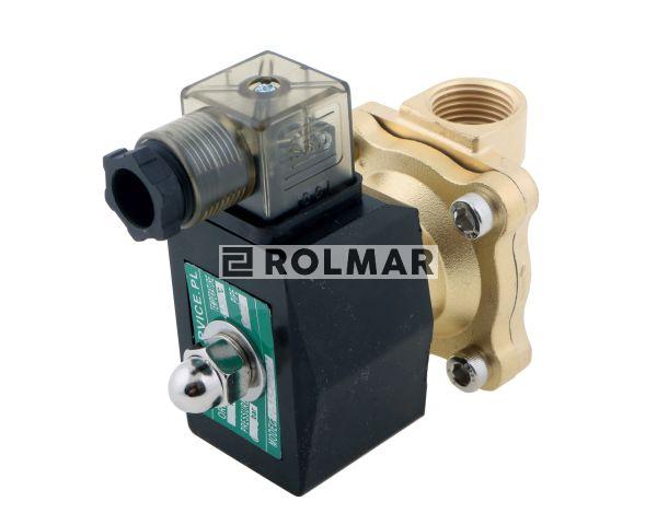 Elektrozawór 2N15 1/2" 24V DC NC (normalnie zamknięty) EPDM komplet z cewką i wtykiem