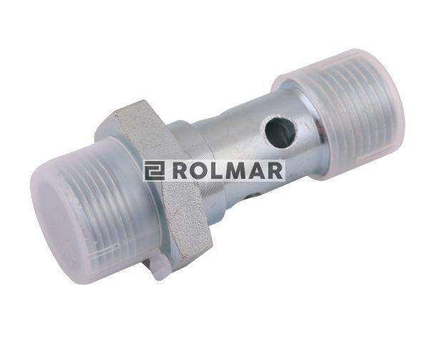 Śruba przelewowa mocująca 1/2"BSP x M22x1.5 (15L) (do zaworów krzyżowych. VAUOM WSC)