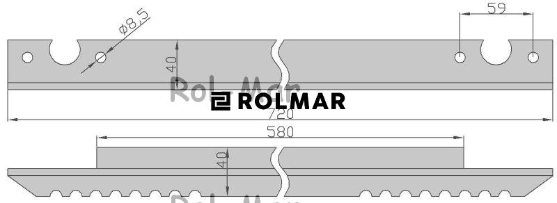 Listwy przenośników pochyłych Z37346 John Deere