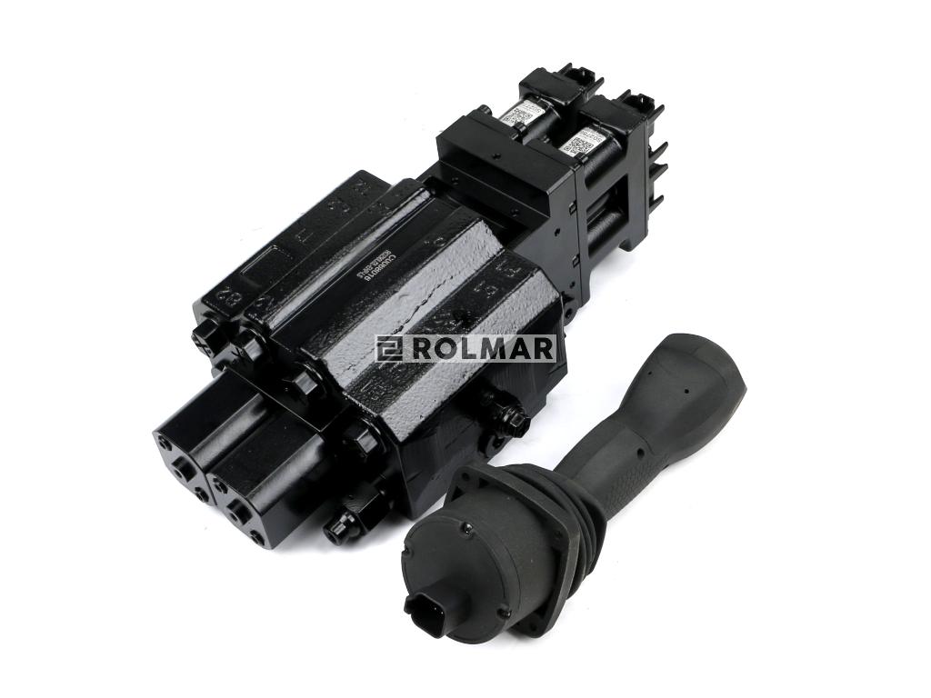 Proporcjonalny rozdzielacz hydrauliczny do ładowaczy. LS (Load Sense). 2-sekcyjny. max przepływ 90L. 1-sekcja pływająca - sterowany elektrycznie (CANBUS)