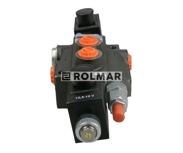 Rozdzielacz hydrauliczny jednosekcyjny sterowany elektrycznie 50L