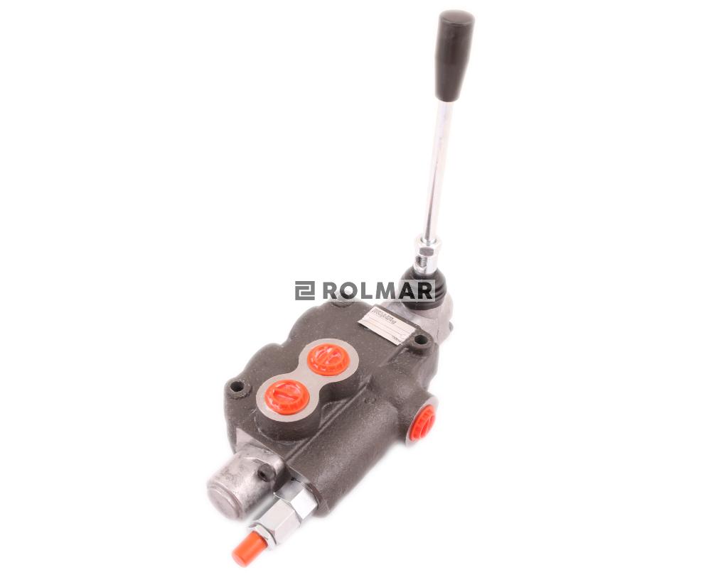 Rozdzielacz hydrauliczny jednosekcyjny (1-sekcyjny) 80L z zatrzaskiem