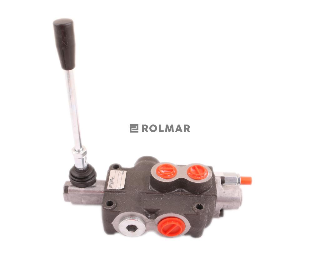 Rozdzielacz hydrauliczny jednosekcyjny (1-sekcyjny) 80L z zatrzaskiem