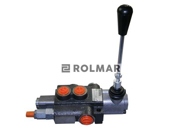 Rozdzielacz hydrauliczny jednosekcyjny z zatrzaskiem (1) 40L