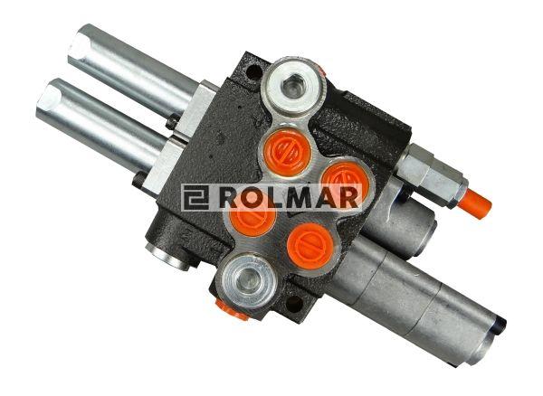 Rozdzielacz hydrauliczny 40L/min 2-sekcyjny z jedną sekcją pływającą na linki (kity)  