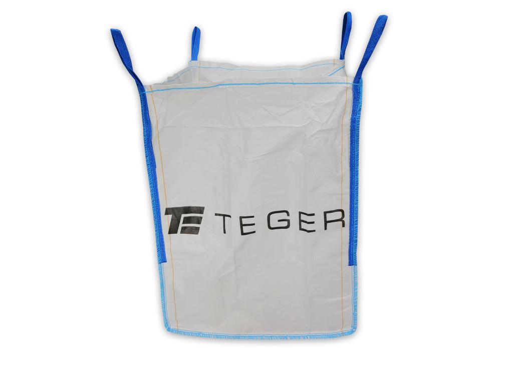 Worek BIG BAG 1000kg. 90 x 90 x 120. 4 uchwyty. Góra otwarta/ Dół zamknięty /TEGER