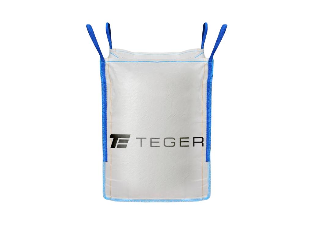 Worek BIG BAG 1000kg. 90 x 90 x 120. 4 uchwyty. Góra otwarta/ Dół zamknięty /TEGER