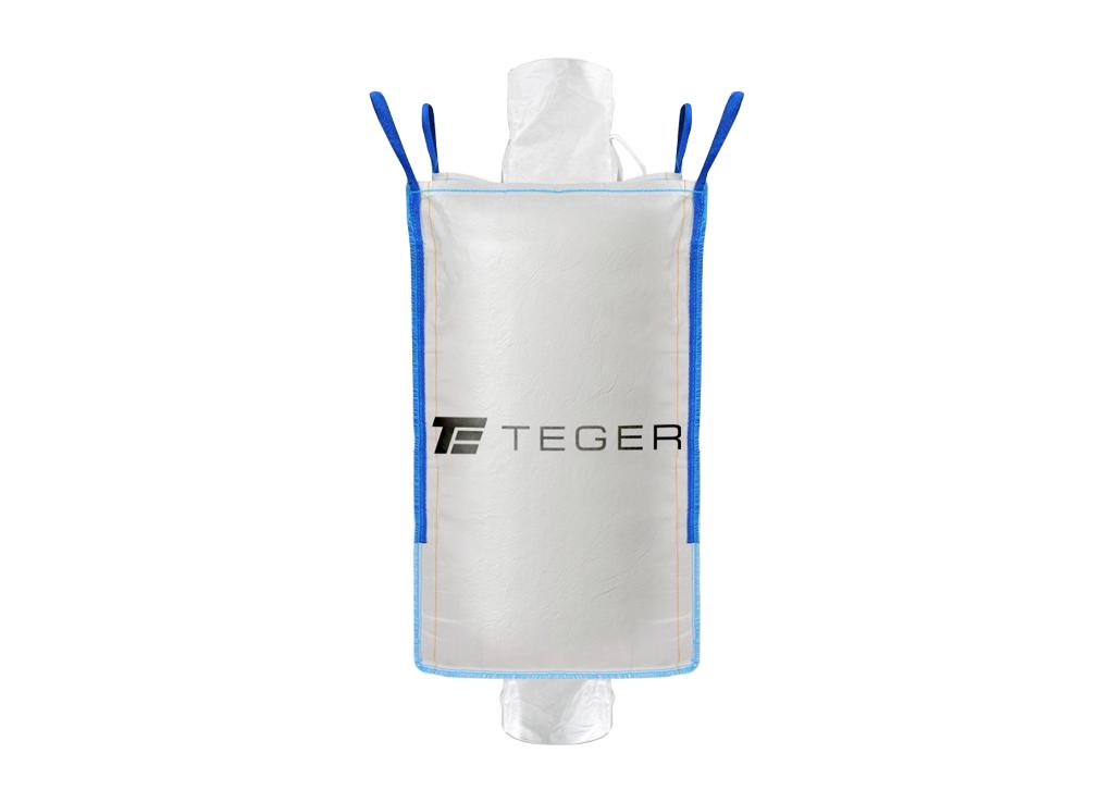 Worek BIG BAG 1000kg. 90 x 90 x 160. 4 uchwyty. Lej zasypowy/Lej spustowy /TEGER