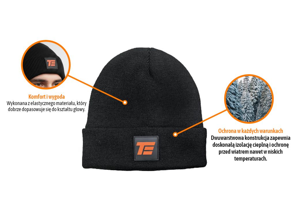 Czapka zimowa 3M, dwuwarstwowa, super ciepła, Teger
