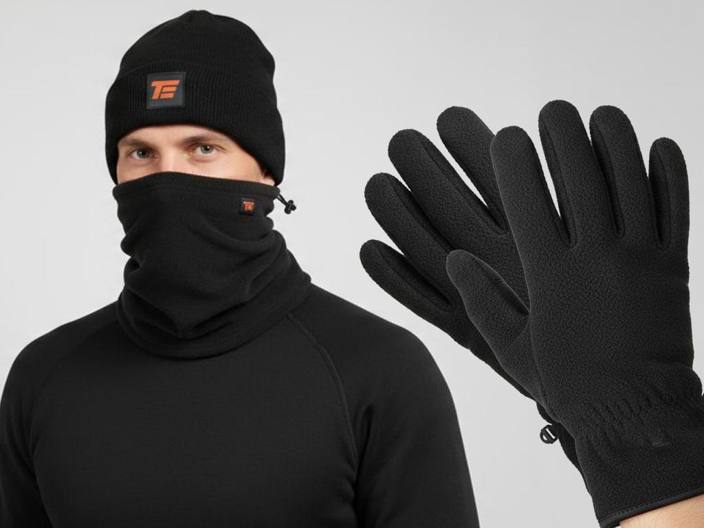 Zestaw zimowy - Komfort i Ochrona 3M, (3 części: czapka, komin, rękawiczki), Teger