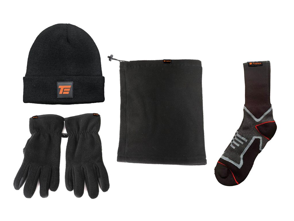 Zestaw zimowy - Komfort i Ochrona 3M, (4 części: czapka, komin, rękawiczki, skarpety), Teger