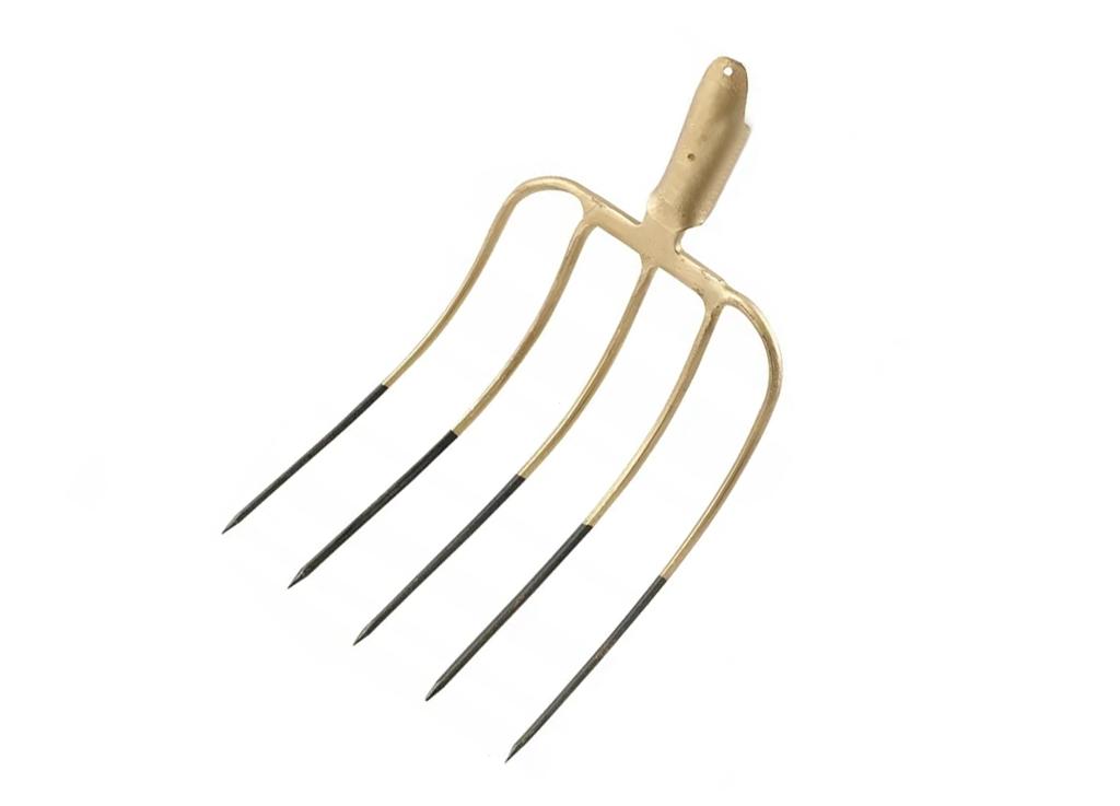 Widły gospodarcze 5-zębne, nieoprawne, kute, Teger