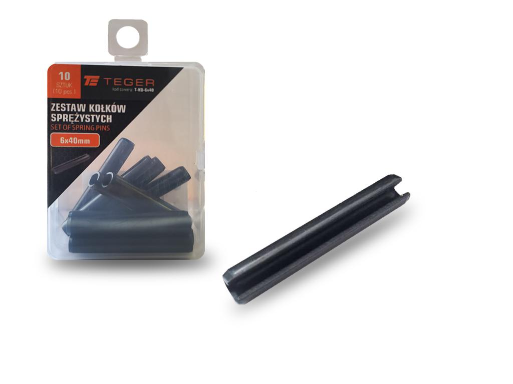 Kołek sprężysty 6x40 TEGER, (sprzedawane po 10)