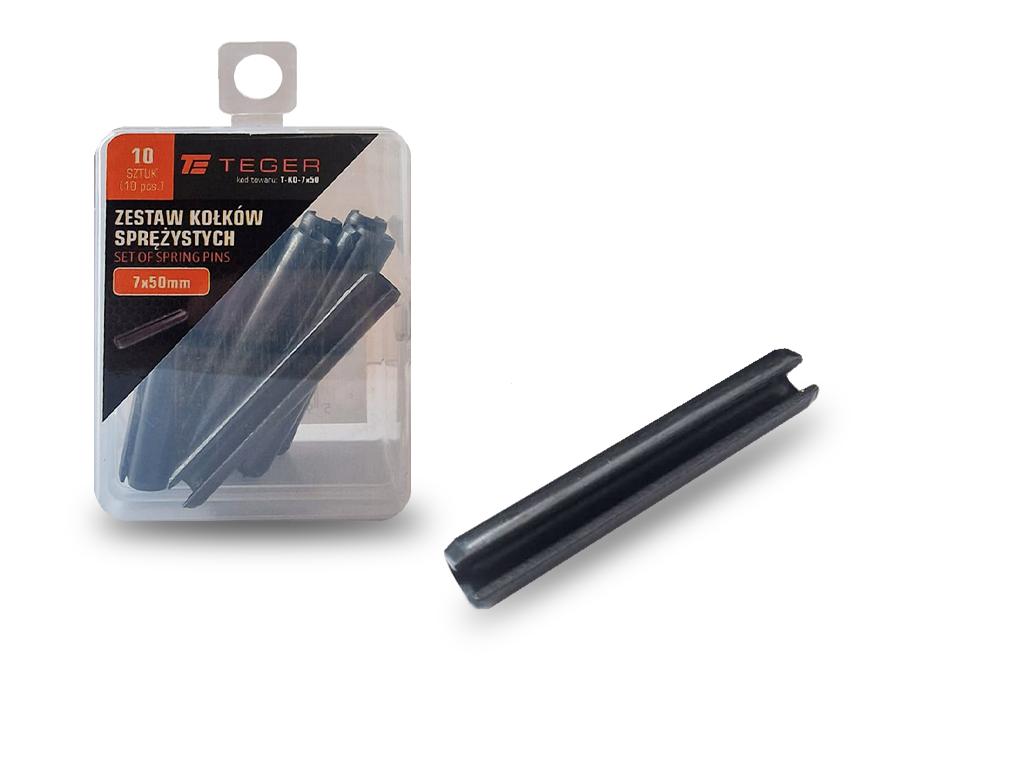 Kołek sprężysty 7x50 TEGER, (sprzedawane po 10)