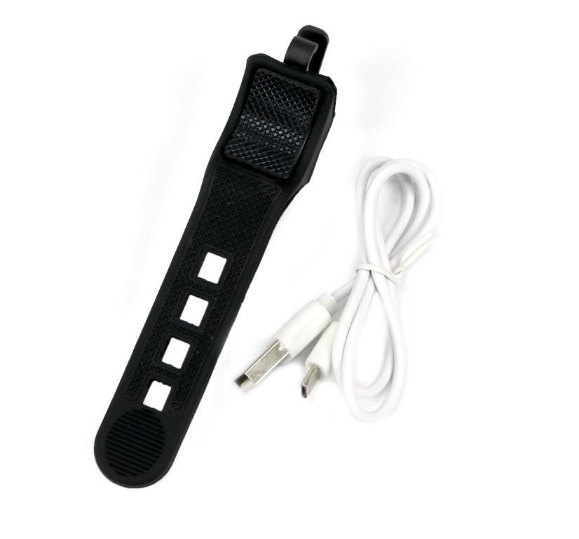 Lampa rowerowa latarka  LED przednia zdwojona z powerbankiem 4000 mAh i funkcją RED ładowana USB Teger