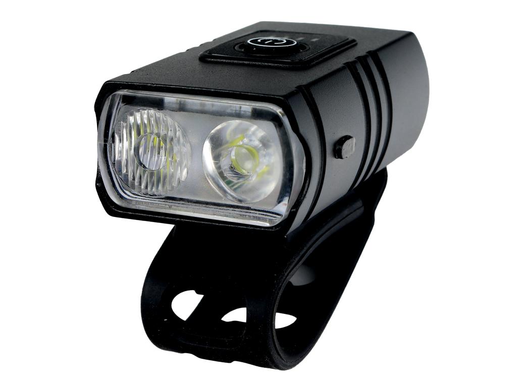 Lampa rowerowa LED przednia latarka 315lm 1200mAh ładowana USB Teger
