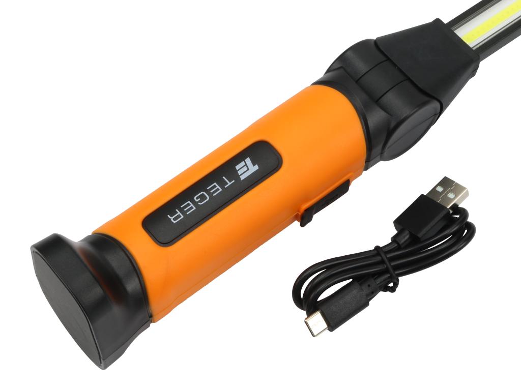Lampa warsztatowa, LED COB łamana z przegubem 1120lm 4000 mAh, Teger