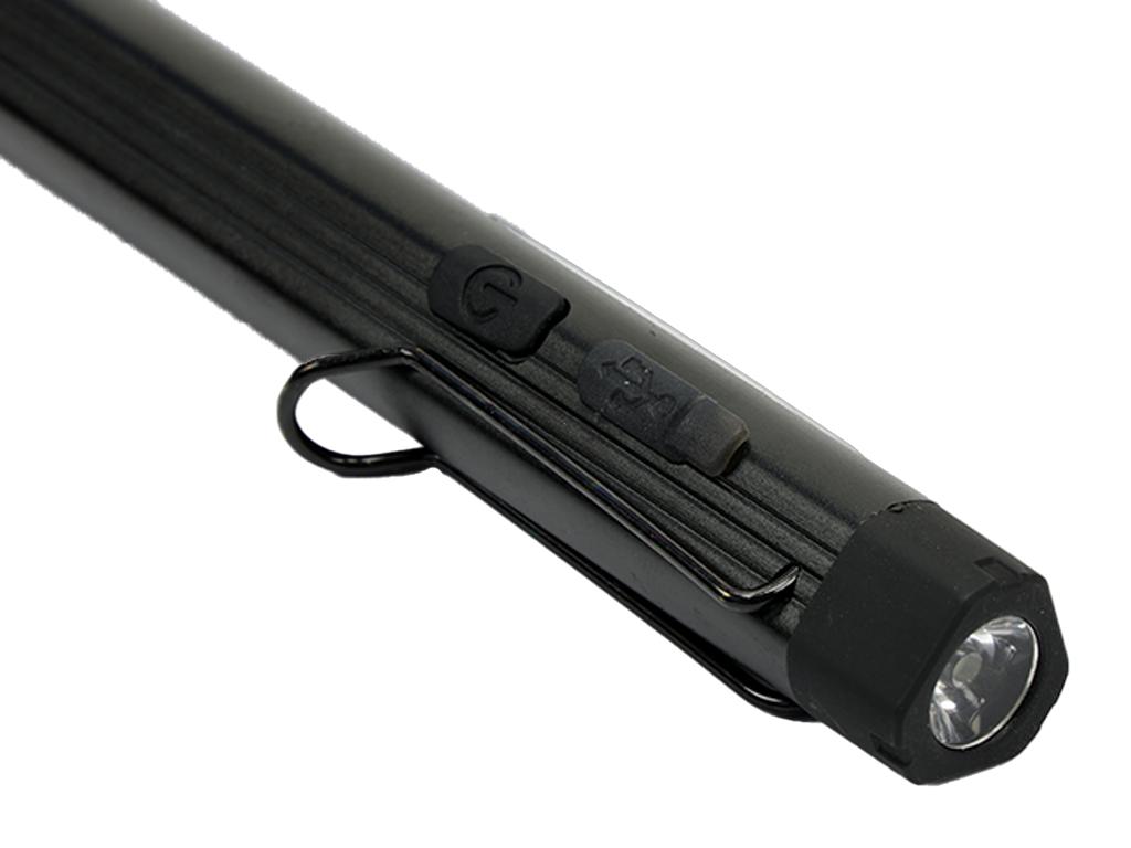 Latarka LED COB pen aluminiowa 400lm akumulator 750mAh ładowana USB Teger