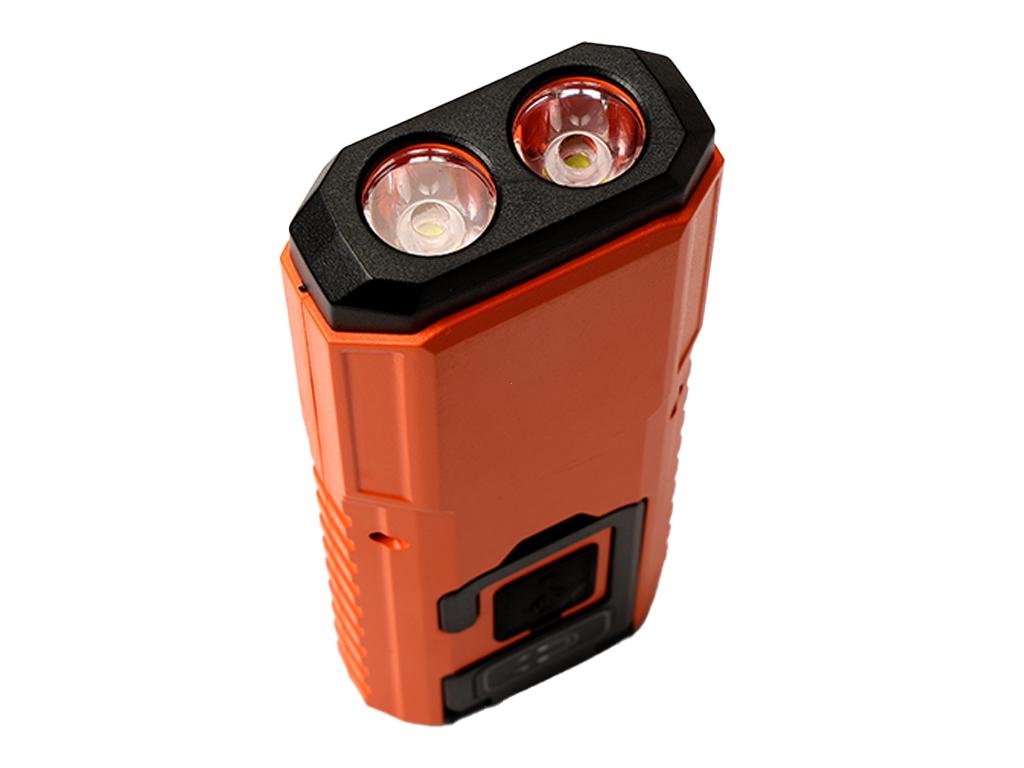 Latarka uniwersalna LED COB,ładowana USB z funkcją warsztatową, cyfrowym wyświetlaczem naładowania i powerbank 2400 mAh XPS 300 lm Teger