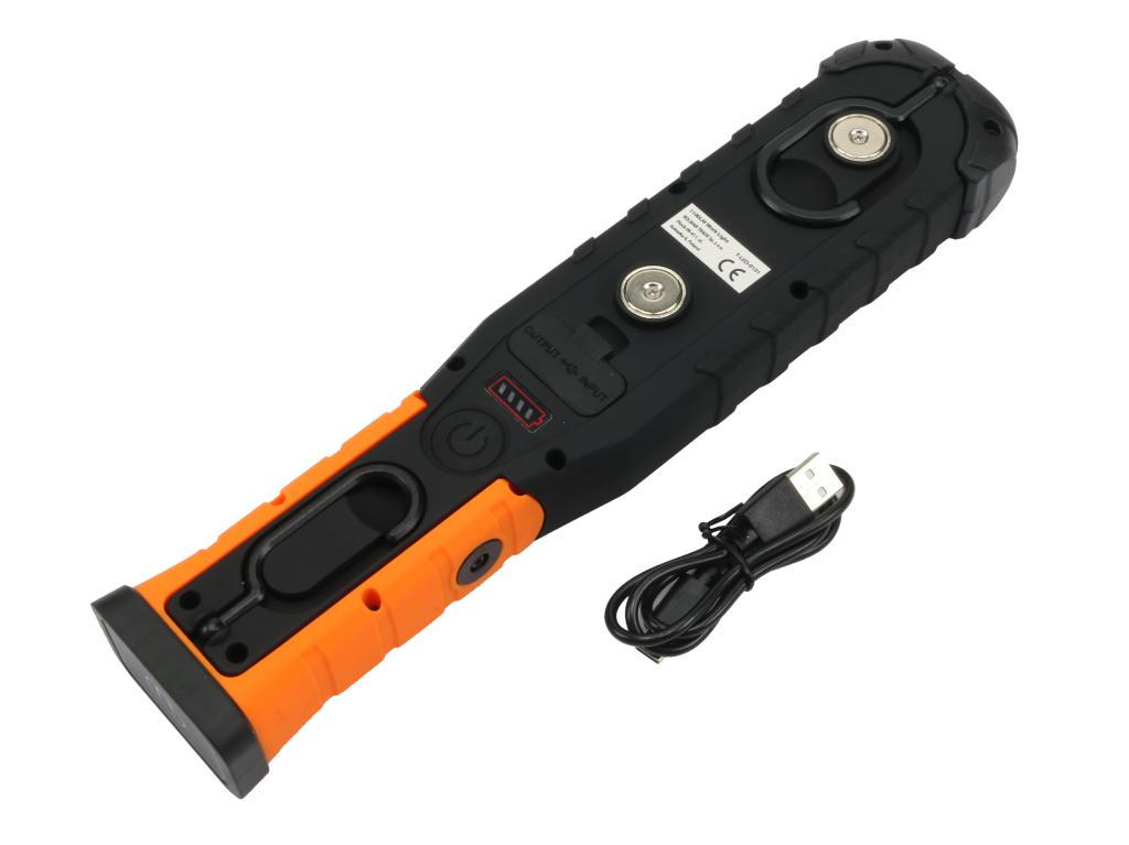 Lampa warsztatowa, latarka LED COB XPG wzmocniona obudowa 1100lm 5000 mAh, z powerbankiem, Teger