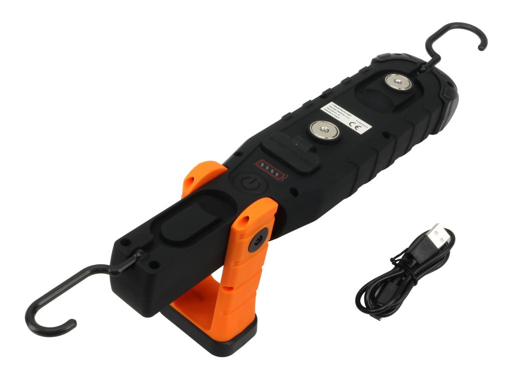 Lampa warsztatowa, latarka LED COB XPG wzmocniona obudowa 1100lm 5000 mAh, z powerbankiem, Teger