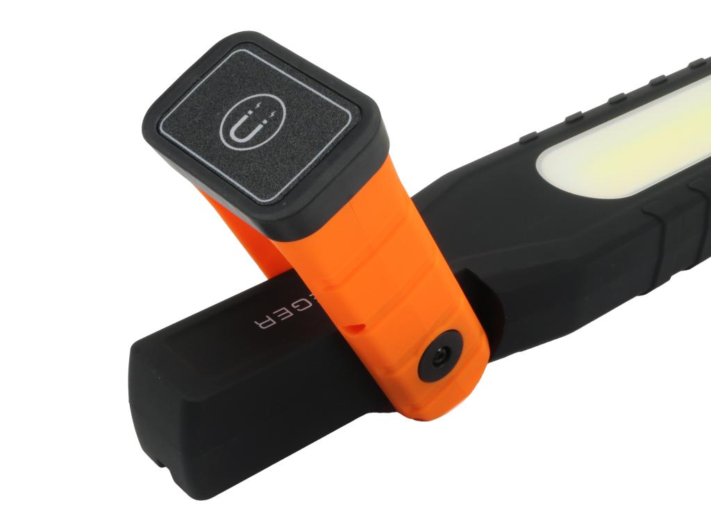 Lampa warsztatowa, latarka LED COB XPG wzmocniona obudowa 1100lm 5000 mAh, z powerbankiem, Teger