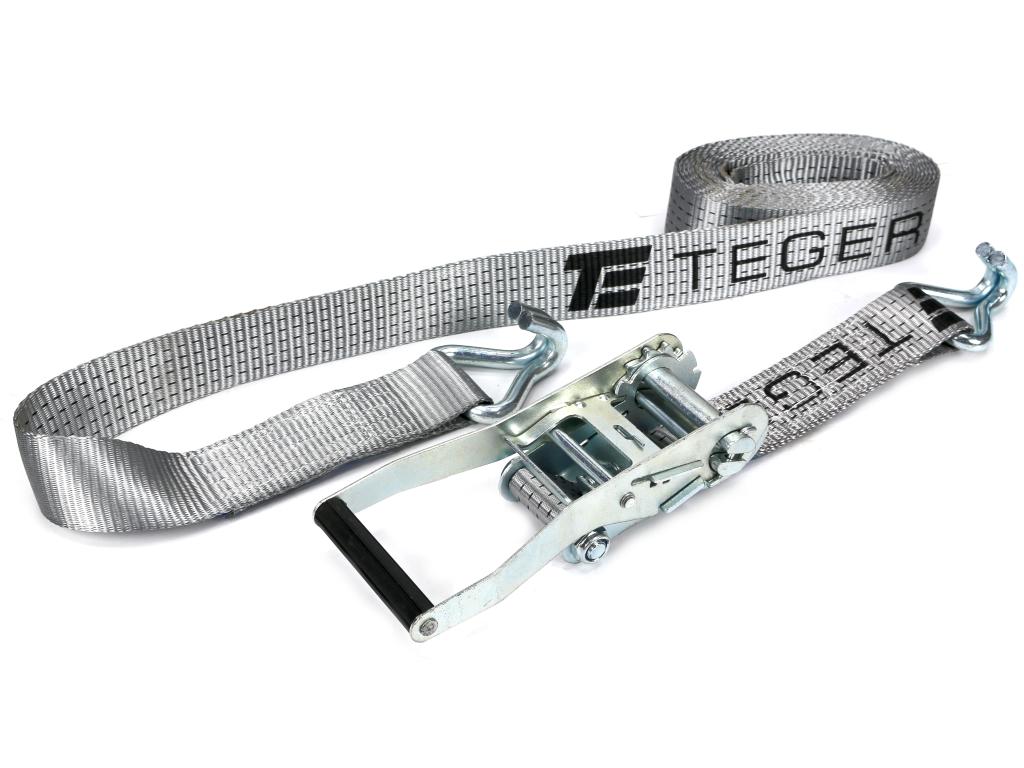 Pas transportowy 5T 4m komplet z napinaczem z polimerową okładziną  230mm z atestem TEGER