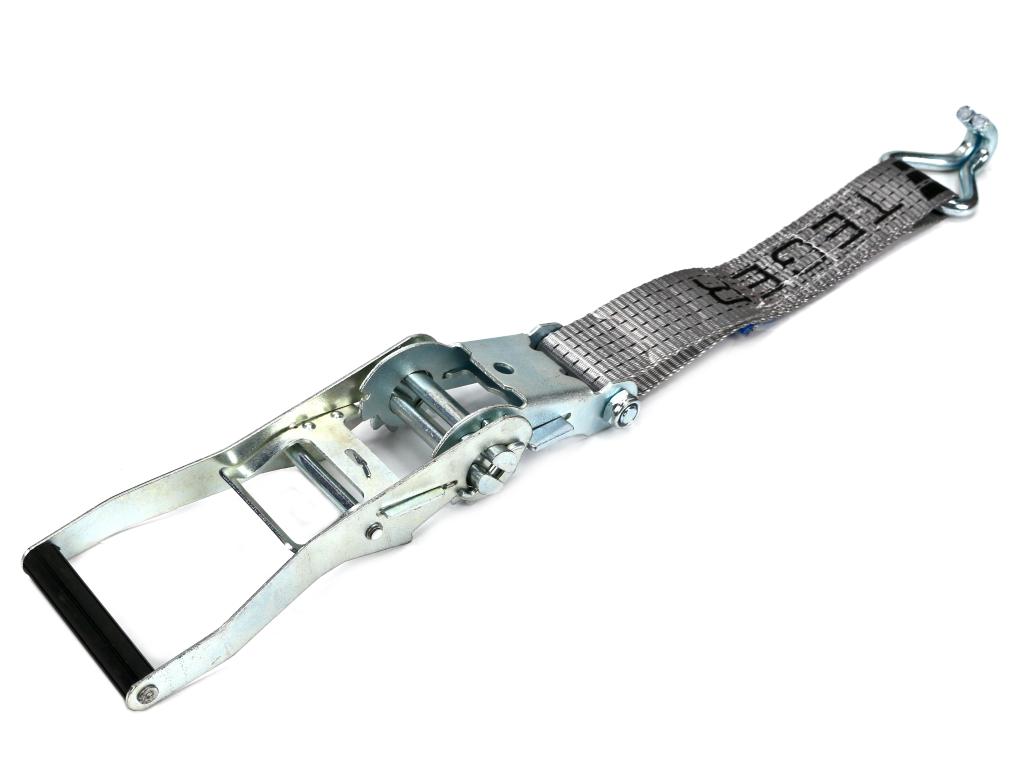 Pas transportowy 5T 4m komplet z napinaczem z polimerową okładziną  230mm z atestem TEGER