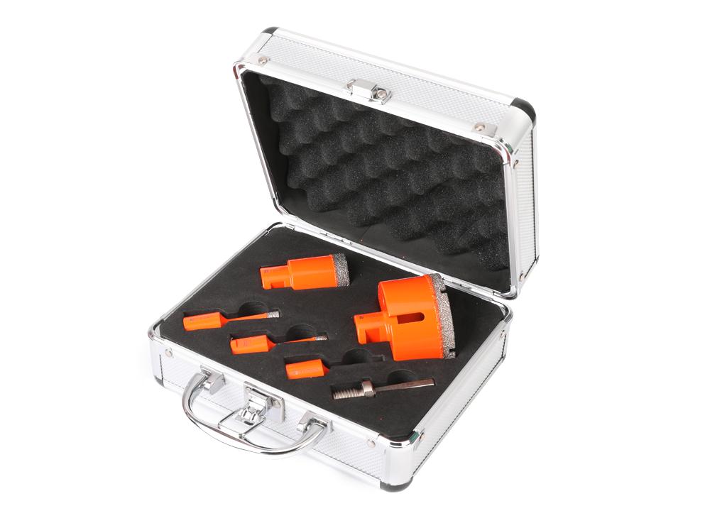 Zestaw otwornic diamentowych z uchwytem M14 6-68mm  6szt. / TEGER