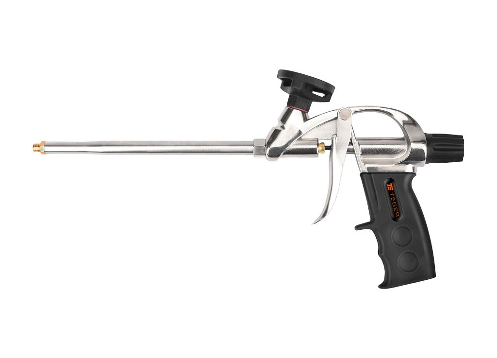 Pistolet do piany poliuretanowej - metalowy 8"/200mm / TEGER