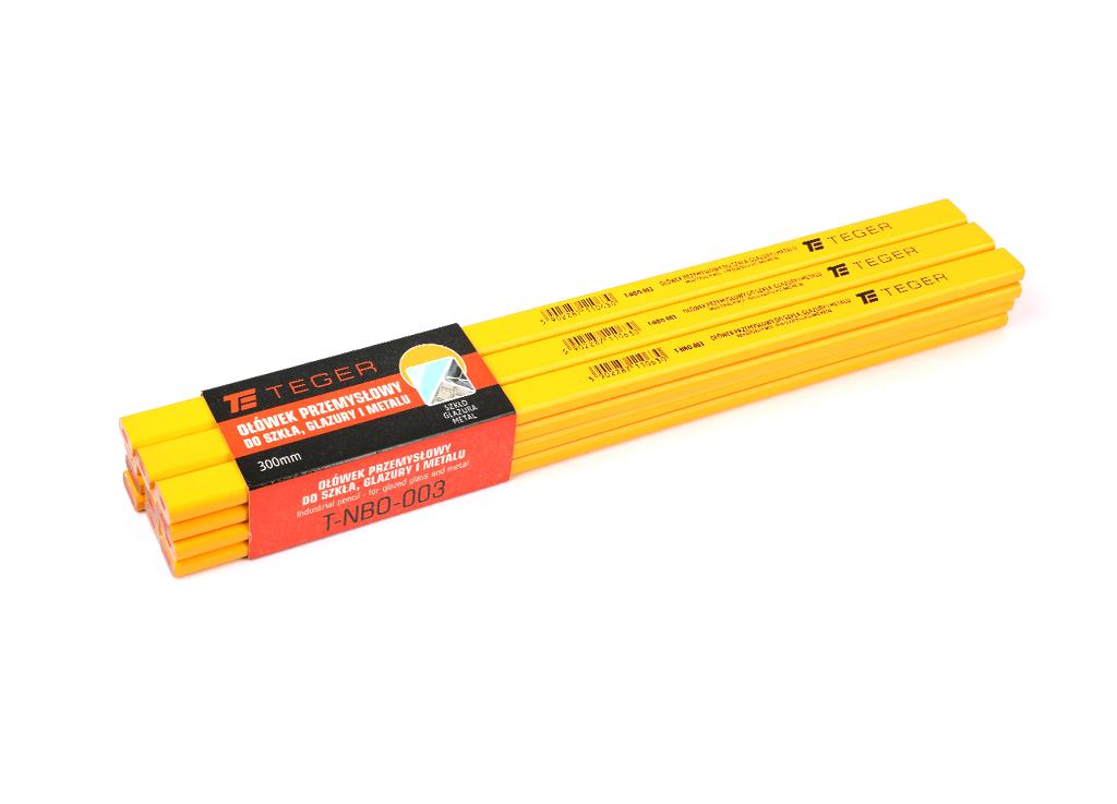 Ołówek przemysłowy - do szkła glazury i metalu / 300mm / TEGER (sprzedawane po 12 szt)