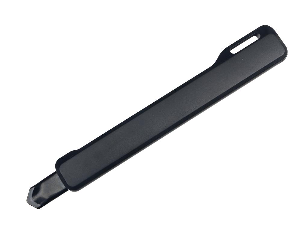 Nożyk łamany, ostrze 9mm ze stali SK2 w obudowie z tworzywa ABS,  Teger