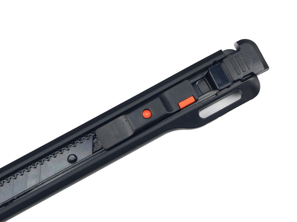 Nożyk łamany, ostrze 9mm ze stali SK2 w obudowie z tworzywa ABS,  Teger