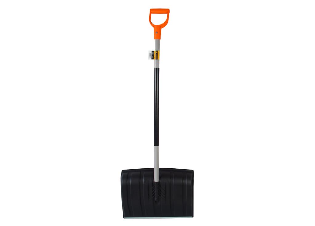 Łopata do śniegu na metalowym trzonku - czarna  / TEGER  (pakowane po 15 szt)