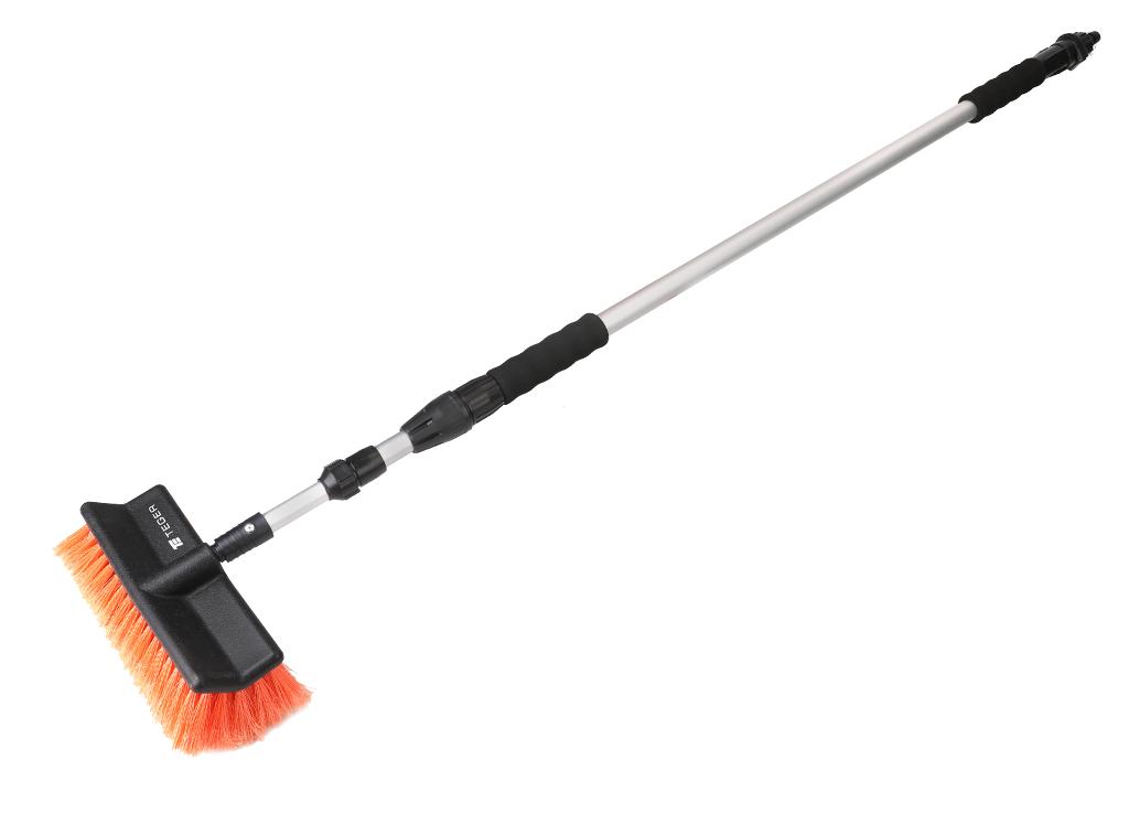 Szczotka teleskopowa - przepływowa (dł. 130-300cm) / włosie PP / TEGER