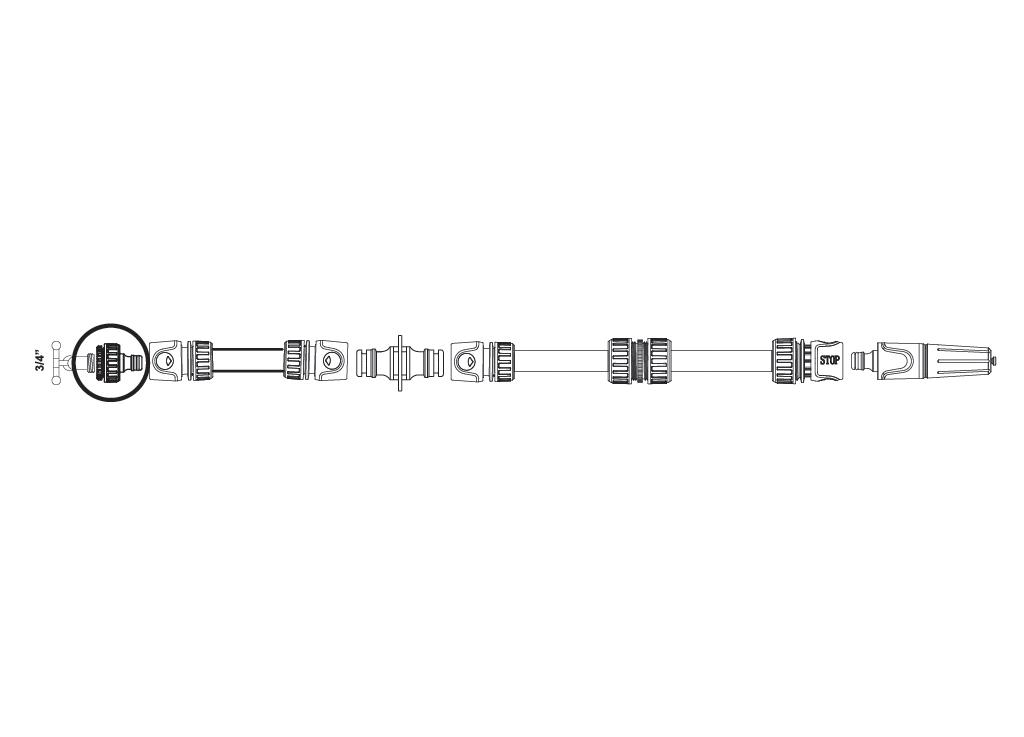 Przyłącze do kranu 3/4" & 1" / TEGER