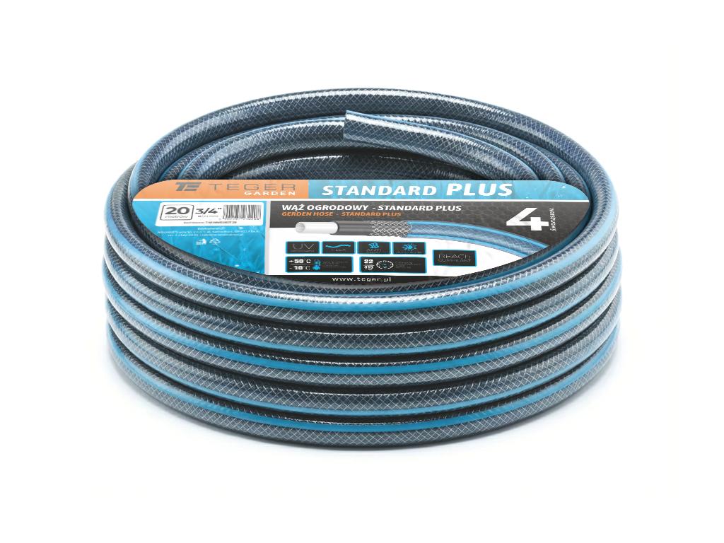 Wąż ogrodowy "STANDARD PLUS" FI 3/4". 20m / TEGER