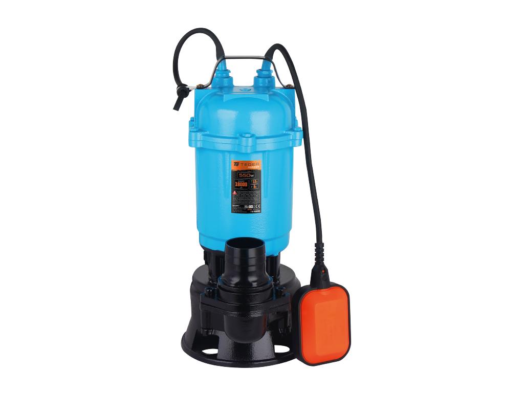 Pompa zanurzeniowa do wody brudnej i ścieków 550W, (włącznik pływakowy), TEGER